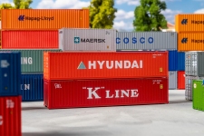 Faller 182055 - H0 - Container 40 K-LINE/HYUNDAI (2 Stück)